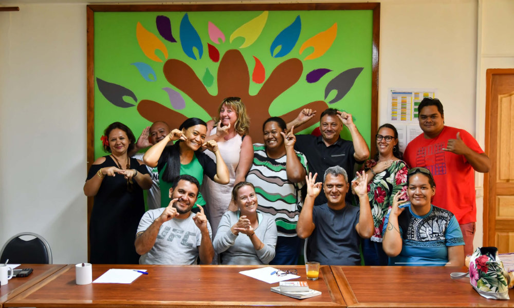 Photo de fin de formation langue des signes française