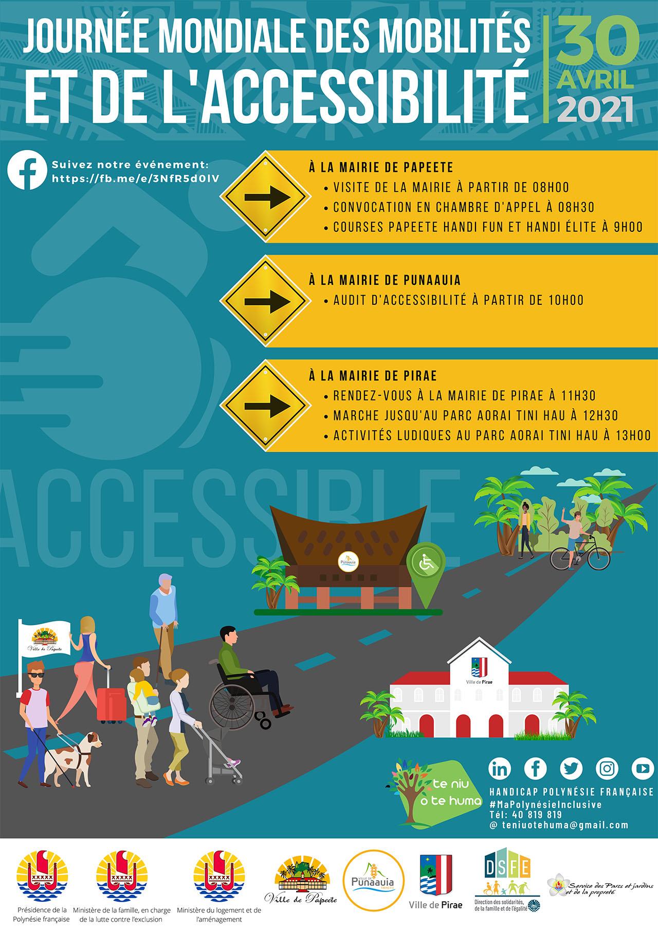 AFFICHE DE LA JOURNÉE MONDIALE DES MOBILITÉS ET DE L'ACCESSIBILITÉ