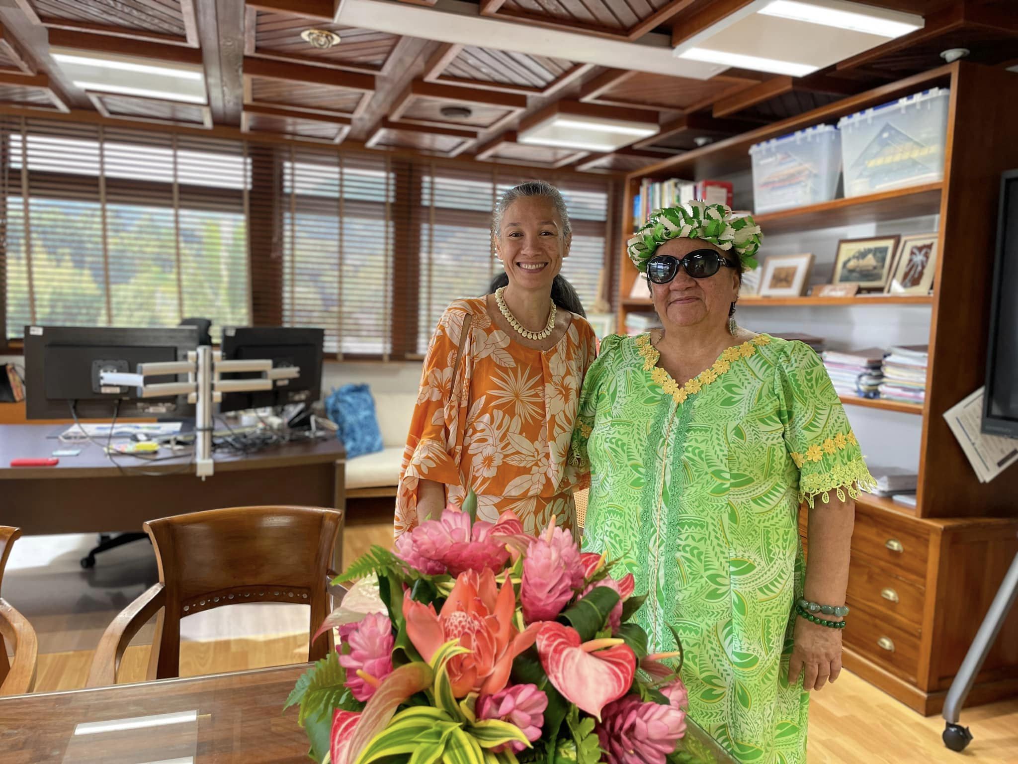 Romina Ma, directrice de la CPS et notre Présidente Henriette Kamia