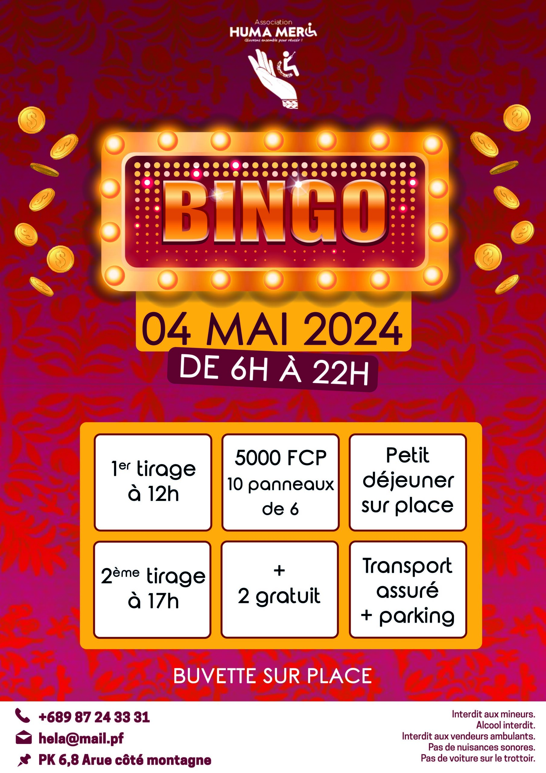 Affiche Bingo Huma Mero