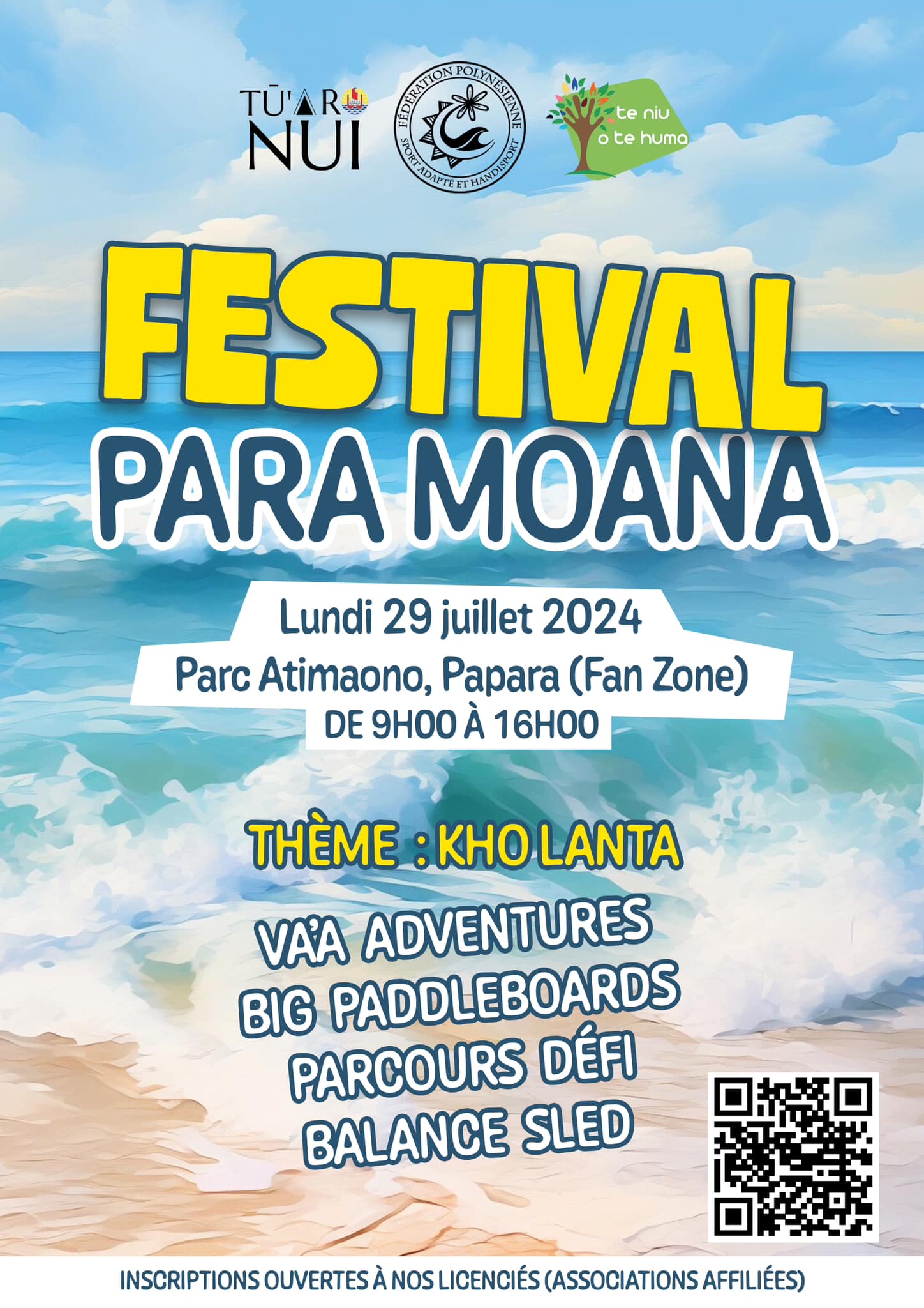 Affiche du festival para moana