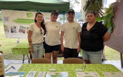 Stand de sensibilisation à la Fan Zone de Atimaono